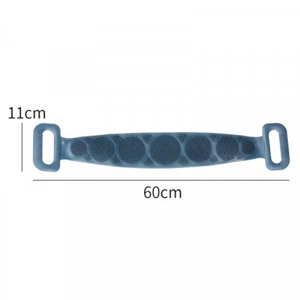 Hmora Silicone Back Scrubber Belt for Bath | Large Exfoliating Body Scrubbers for Men & Women | Dual-Sided, Stretchable, Quick-Dry | Reusable Shower Belt for Deep Cleaning