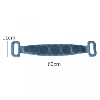Hmora Silicone Back Scrubber Belt for Bath | Large Exfoliating Body Scrubbers for Men & Women | Dual-Sided, Stretchable, Quick-Dry | Reusable Shower Belt for Deep Cleaning
