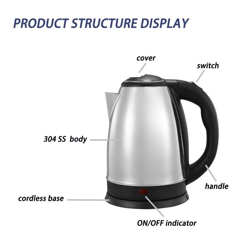2.0 Litre Stainless Steel Electric Kettle