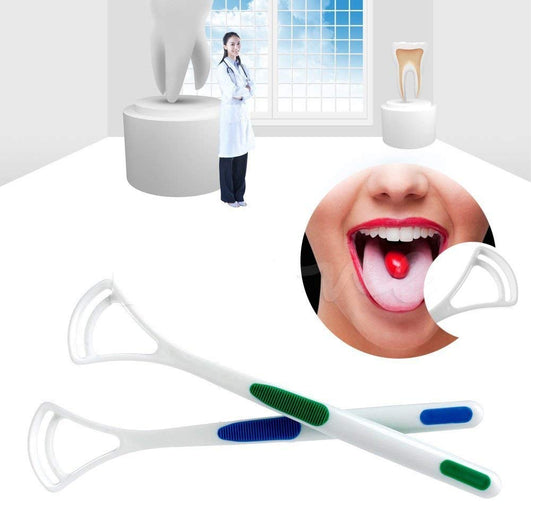 plastic tongue cleaner Fights Bad Breath & Oral Health Care Improved Taste Sense for fresh people of india for adult & children Flexible Handle Easy to Use