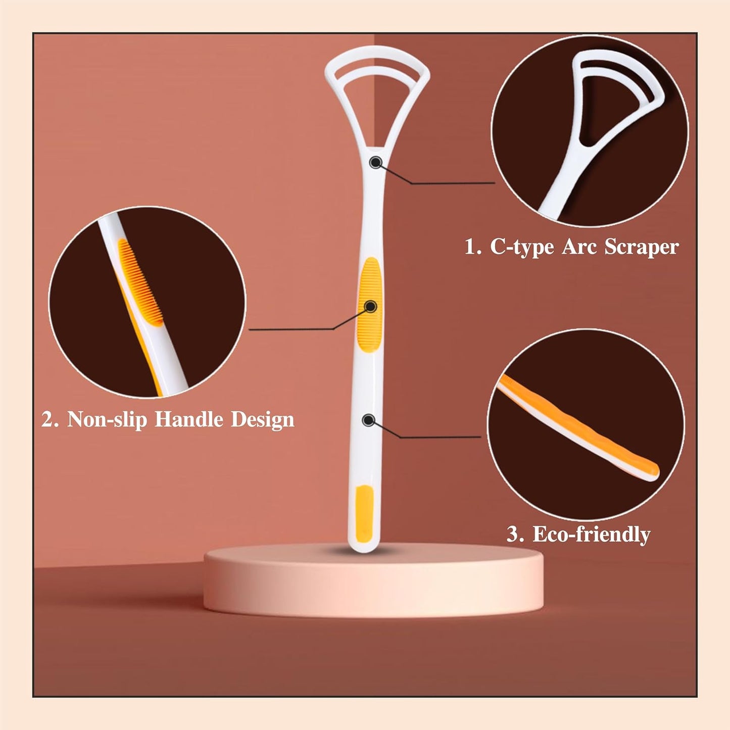 plastic tongue cleaner Fights Bad Breath & Oral Health Care Improved Taste Sense for fresh people of india for adult & children Flexible Handle Easy to Use