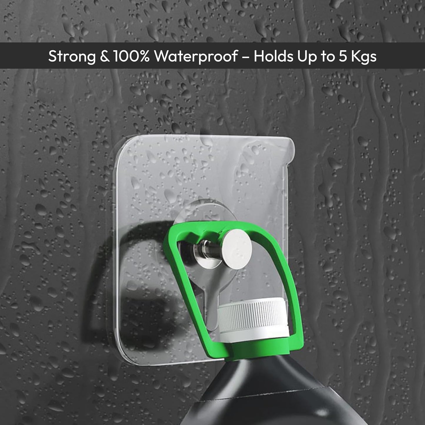 Hmora Photo Frame Hooks for Wall Without Drilling, Self Adhesive Hooks for Wall Heavy Duty Strong Nail Free for Hanging Photo Frame (Hanging Hook, Transparent) Stainless Steel