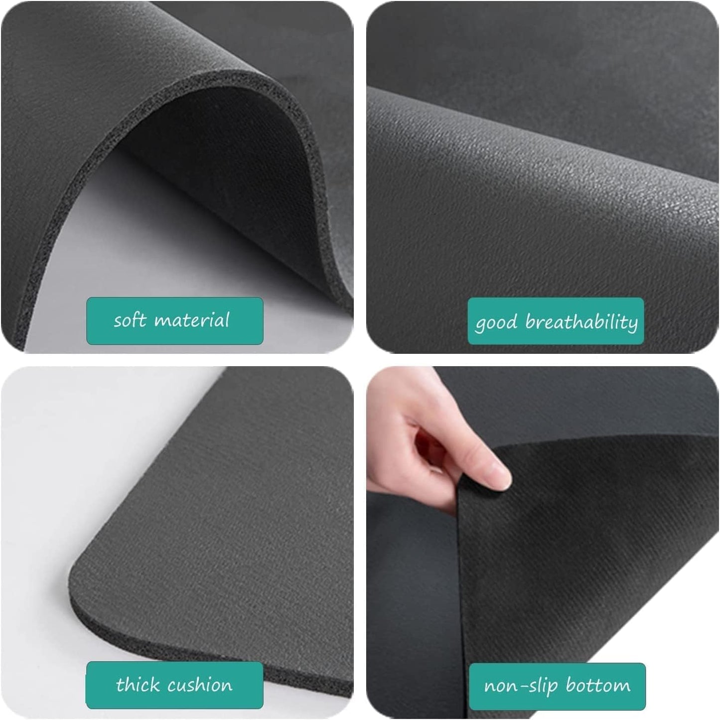 HMORA Dish Dry Mat | Microfiber Home Drying Mat | Reversible Mat | Kitchen Absorbent Mat for Kitchen, Home, Office and Laundry | (30 x 40cm)