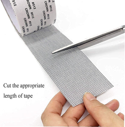 HMORA Mosquito net Patch Repair Tape, Window Screen Repair Tap, Strong Adhesive & Waterproof Window Mosquito net Covering Mesh Tape for Door Tears Holes Screen Patch Repair
