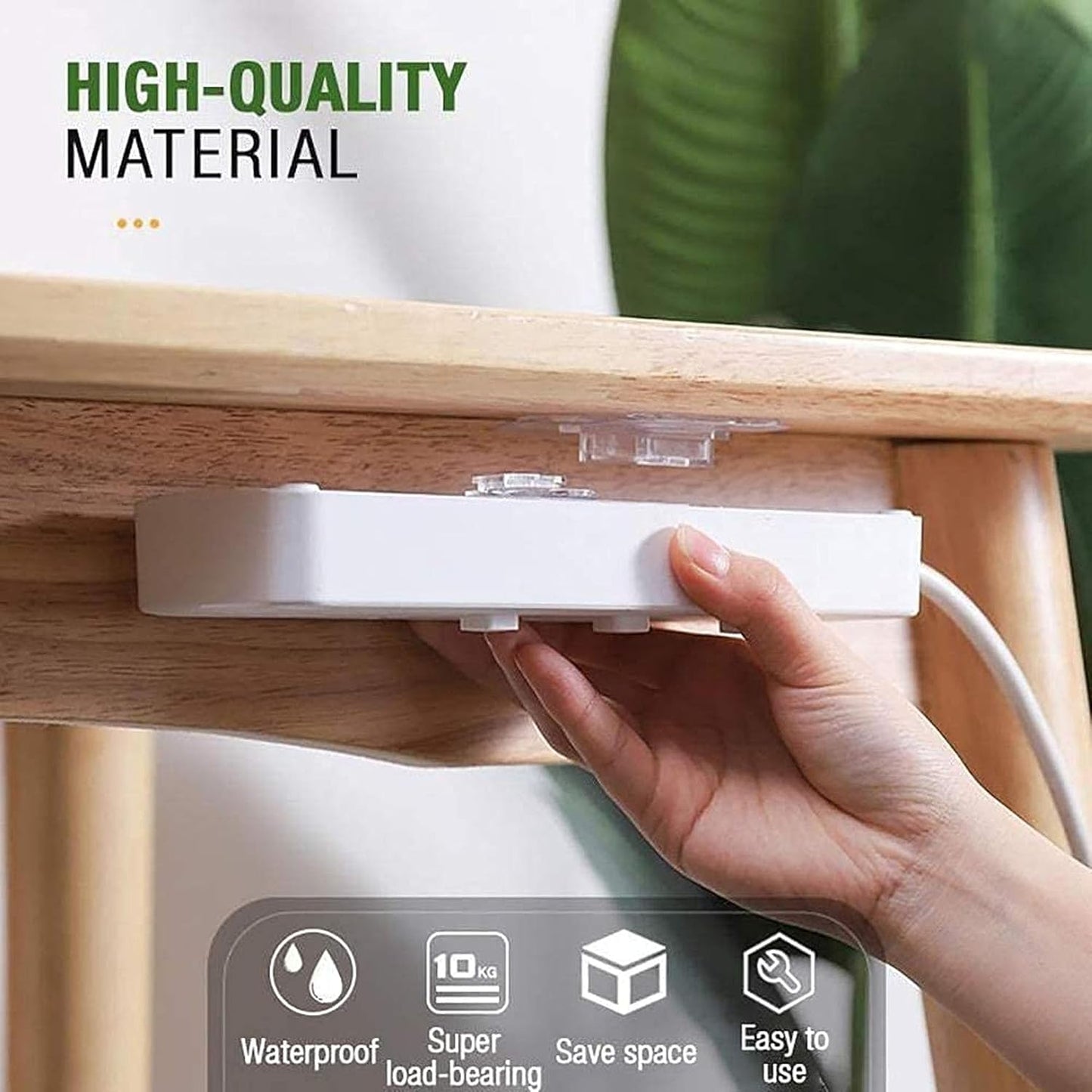 HMORA Self Adhesive Male Female Wall Hooks 6 KG Max Magic Transparent Sticker Hooks for Hanging Mobile Case Spike Guards Toilet Brush Photo Frames Bathroom Kitchen Accessories