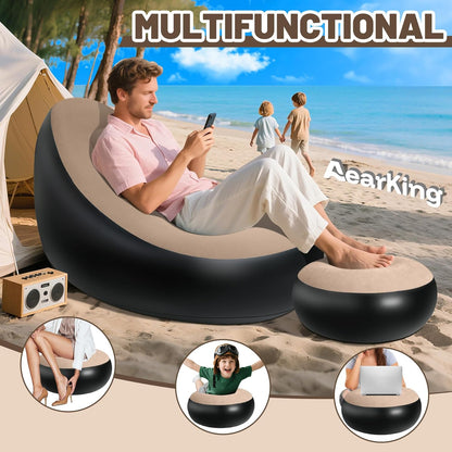 INFLATABLE SOFA WITH HAND PUMP