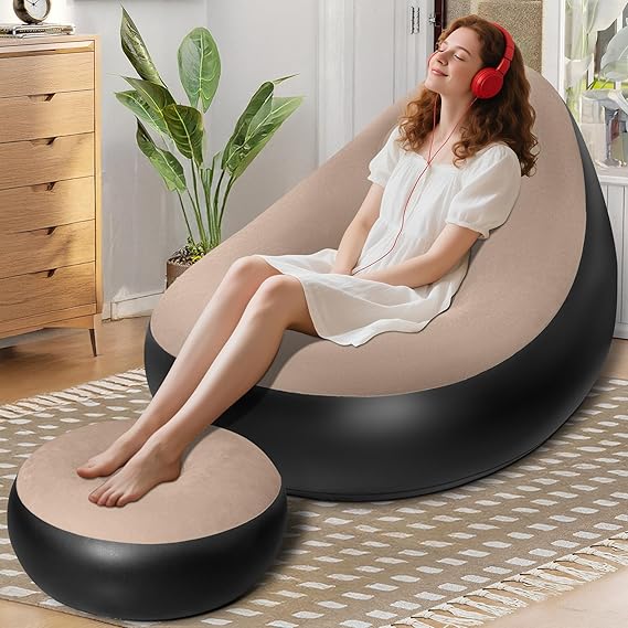 INFLATABLE SOFA WITH HAND PUMP