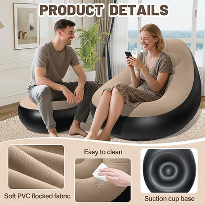 INFLATABLE SOFA WITH HAND PUMP