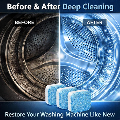 Hmora Washing Machine Cleaner Tablets – Removes Odor, Limescale & Residue for Deep Drum Cleaning (PC 24)