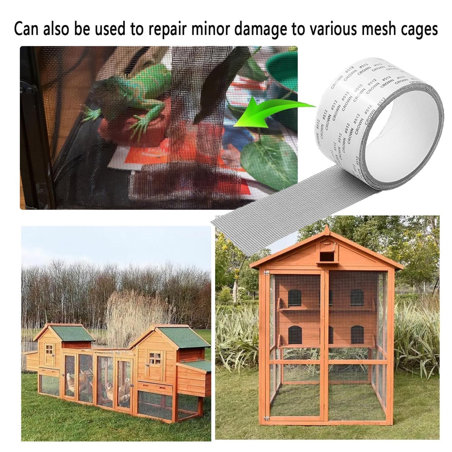 HMORA Mosquito net Patch Repair Tape, Window Screen Repair Tap, Strong Adhesive & Waterproof Window Mosquito net Covering Mesh Tape for Door Tears Holes Screen Patch Repair