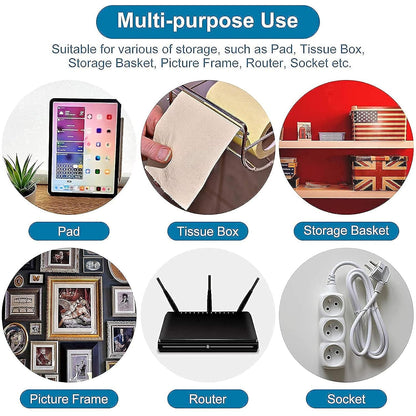 HMORA Self Adhesive Male Female Wall Hooks 6 KG Max Magic Transparent Sticker Hooks for Hanging Mobile Case Spike Guards Toilet Brush Photo Frames Bathroom Kitchen Accessories