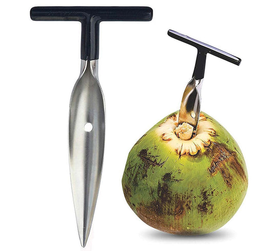 Stainless Steel Coconut Opener Tool, Coconut Driller, Coconut Opener Machine, Opener Knife, Coconut Water Opener-(6.4 X 3.2 X 0.9 in) (Pack- 1)