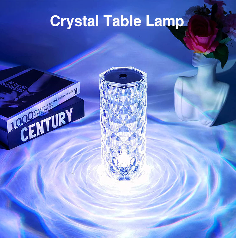 LED CRYSTAL ROSE TOUCH LAMP