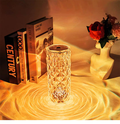 LED CRYSTAL ROSE TOUCH LAMP