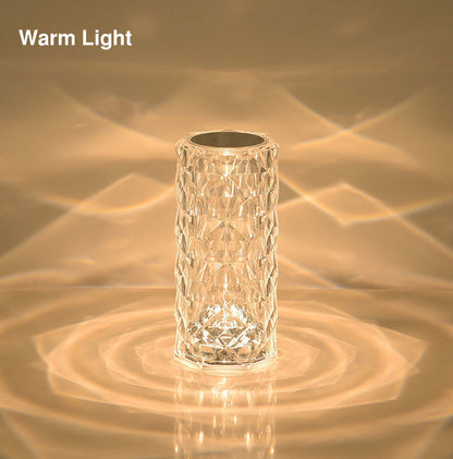 LED CRYSTAL ROSE TOUCH LAMP
