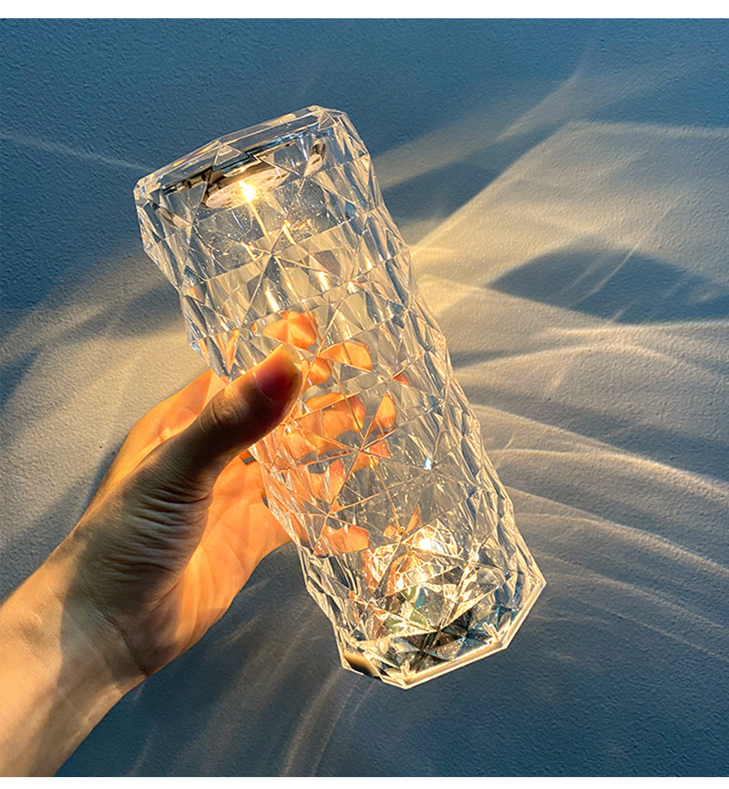 LED CRYSTAL ROSE TOUCH LAMP