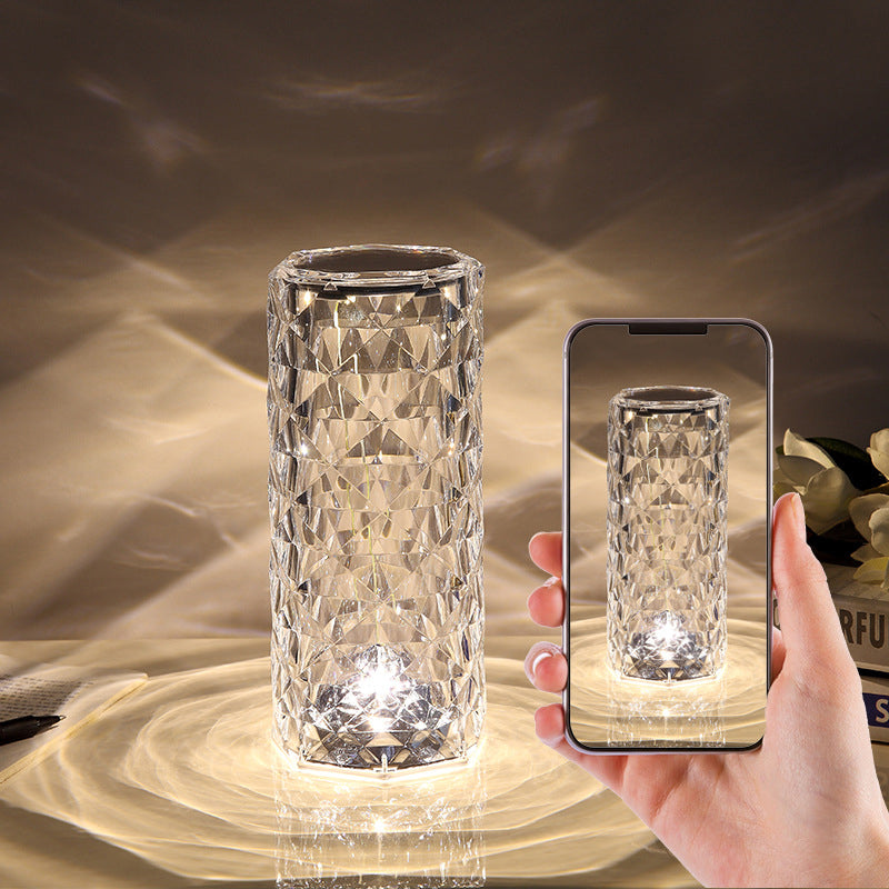 LED CRYSTAL ROSE TOUCH LAMP