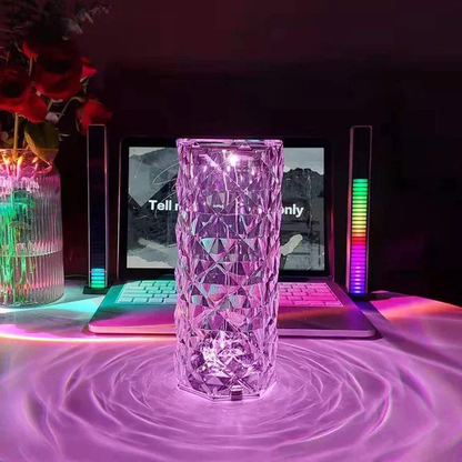 LED CRYSTAL ROSE TOUCH LAMP