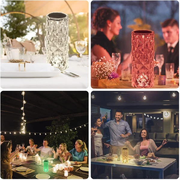 LED CRYSTAL ROSE TOUCH LAMP