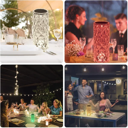 LED CRYSTAL ROSE TOUCH LAMP