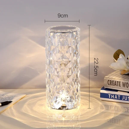 LED CRYSTAL ROSE TOUCH LAMP