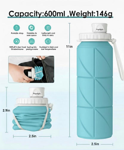 Silicon Foldable Water Bottle