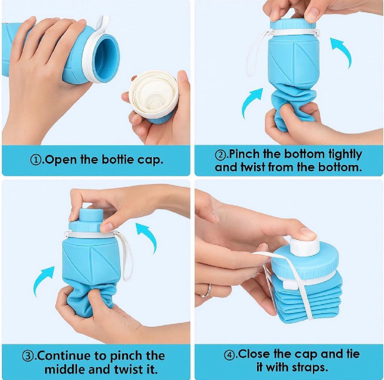 Silicon Foldable Water Bottle