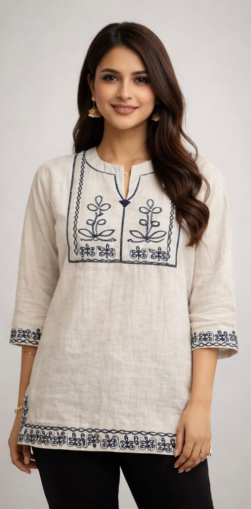 Premium Designer Short Kurti – Dhaboo Cotton