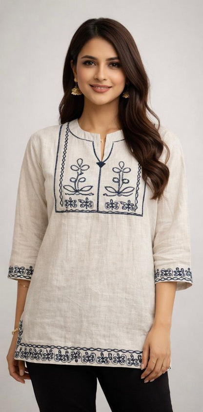 Premium Designer Short Kurti – Dhaboo Cotton