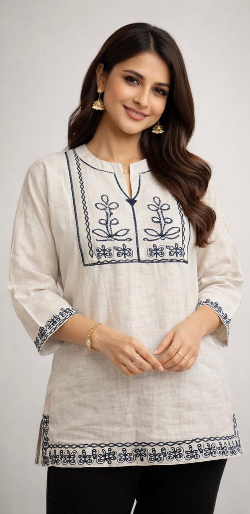 Premium Designer Short Kurti – Dhaboo Cotton