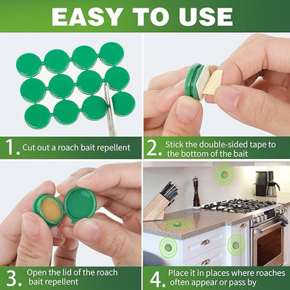 Cockroach Killer Gel for Home Strong Anti Roach Gel Cockroach Repellent for Kitchen with Fast-Acting Cockroach Bait Trap for Permanent Cockroach Control Standard Sheets/Roll (pack of 1)