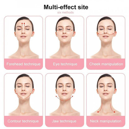 HMORA Facial Massager Jade Roller & Gua Sha Tool Natural Himalayan Stone for Face Neck Healing Skin Wrinkles & Serum Application