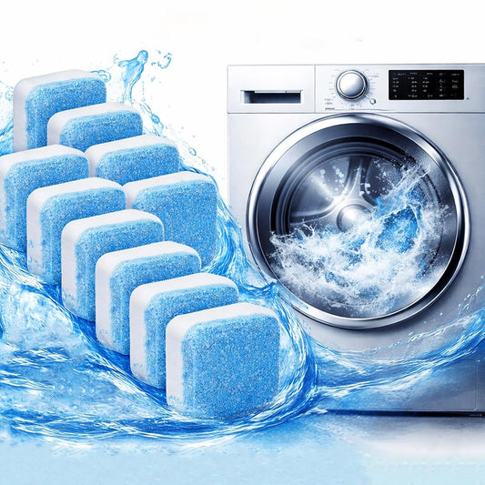 Hmora Washing Machine Cleaner Tablets – Removes Odor, Limescale & Residue for Deep Drum Cleaning (PC 24)