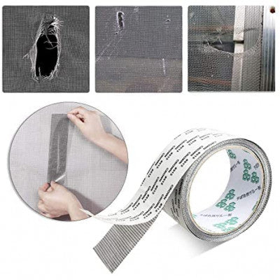 HMORA Mosquito net Patch Repair Tape, Window Screen Repair Tap, Strong Adhesive & Waterproof Window Mosquito net Covering Mesh Tape for Door Tears Holes Screen Patch Repair