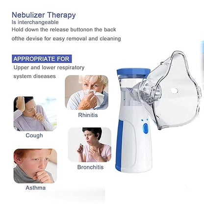 Portable Mesh Nebulizer – Silent & Compact Vaporizer for Adults and Kids