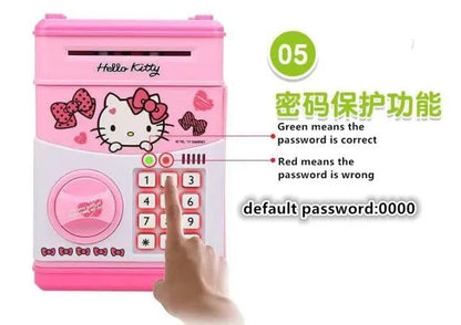 Atm mobile bank - Children Cartoon Music Automatic Roll Money Password Save Money Piggy Bank