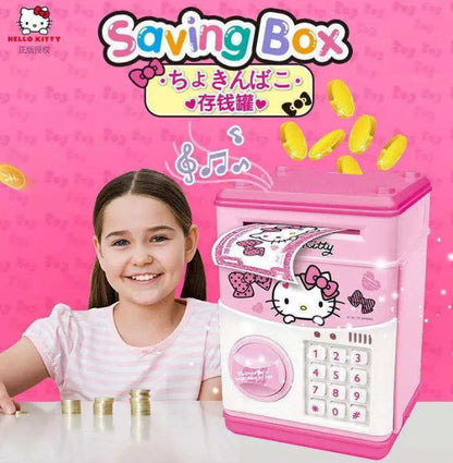 Atm mobile bank - Children Cartoon Music Automatic Roll Money Password Save Money Piggy Bank