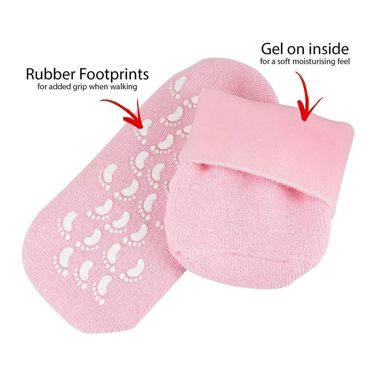 Silicone Moisturizing Heel Socks – Crack Heel Repair & Deep Foot Hydration