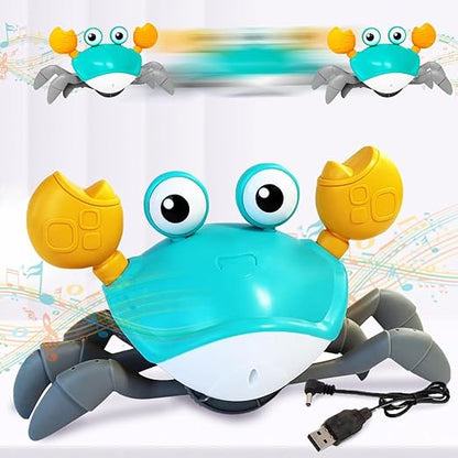 Crawling Musical Crab Toy with LED Lights – Interactive Learning Toy for Kids