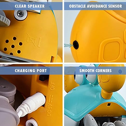 Crawling Musical Crab Toy with LED Lights – Interactive Learning Toy for Kids