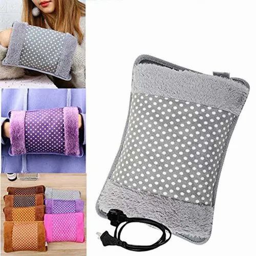 Hot Water Bag BLACK OLIVE® Heating Gel Bag For Pain Relief Electric Hot Pack Electric Heating Pad For Menstrual/Period Cramps/Back/Muscle Pain Men & Women With Charging Cord & HandSleeve (Multicolour)