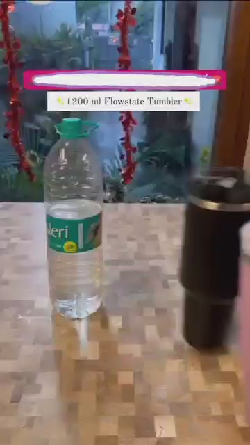 Stainless Steel Tumbler with Straw & Handle | Double Wall Insulated Travel Cup | Leak Proof Lid | Hot & Cold Beverage Mug for Home, Office & Car