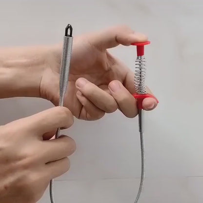 Alloy Steel Drain Cleaning Pipe – 160 cm Flexible Hair Catcher Tool