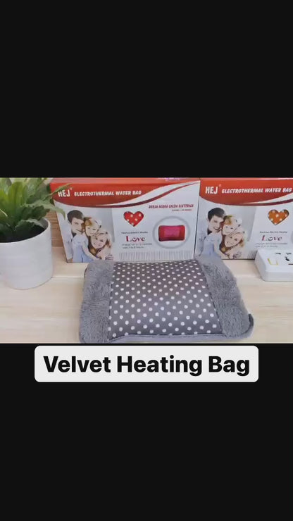 Hot Water Bag BLACK OLIVE® Heating Gel Bag For Pain Relief Electric Hot Pack Electric Heating Pad For Menstrual/Period Cramps/Back/Muscle Pain Men & Women With Charging Cord & HandSleeve (Multicolour)