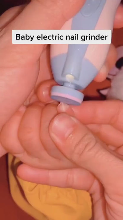 Electric Baby Nail Trimmer with Light – Safe & Gentle Nail Care Kit (Pink)