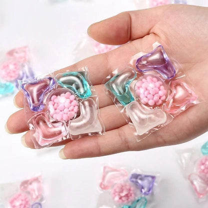 5-in-1 Laundry Detergent Pods - Multi-Chamber Capsules for Front & Top Load Washing Machines - Deep Stain Remover, Fabric Softener & Long-Lasting Fragrance - High Efficiency